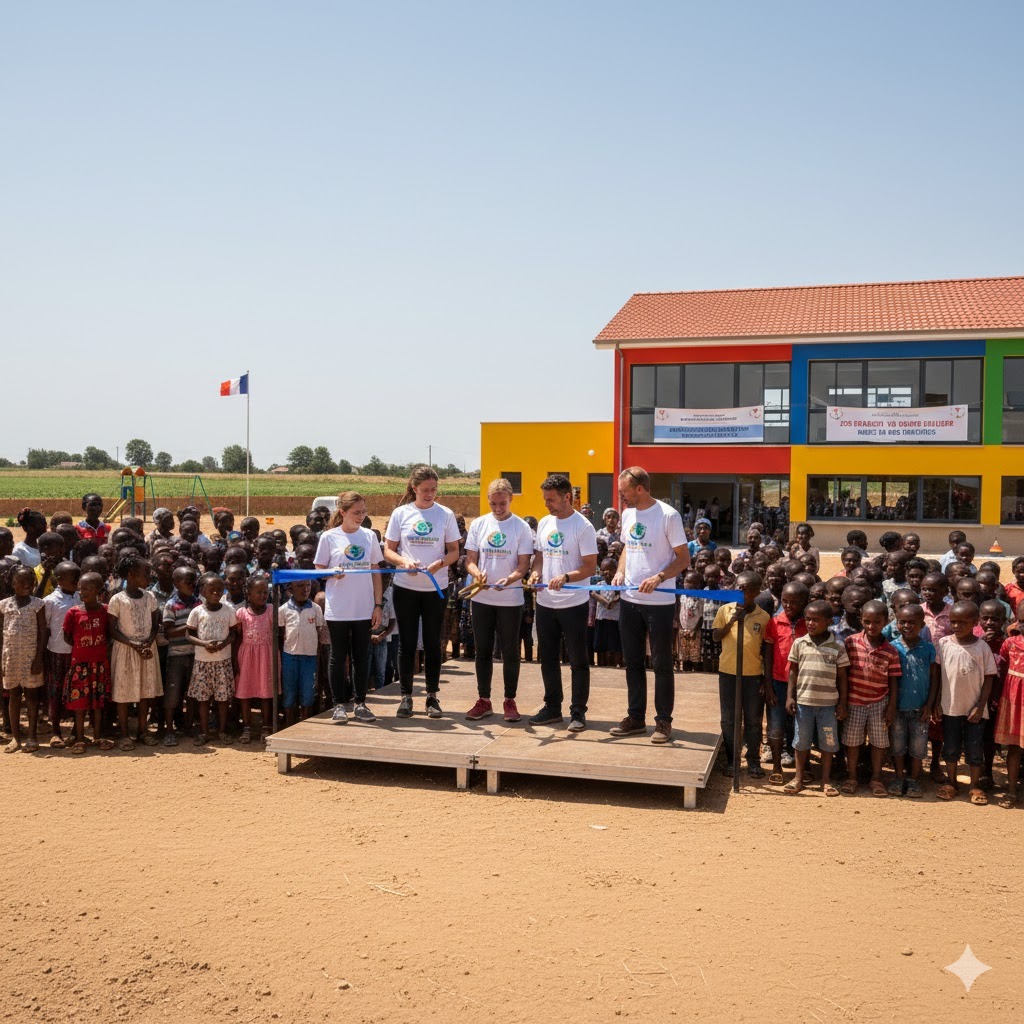 Inauguration de l'école au Cambodge